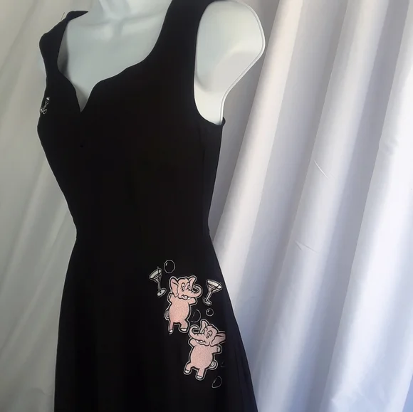 Pinup Couture | Dresses | Pinup Couture Black Dress S Pink Drunk Elephant Rockabilly Swing A3 | Poshmark Pinup Couture | Dresses | Pinup Couture Black Dress S Pink Drunk Elephant Rockabilly Swing A3 | Poshmark